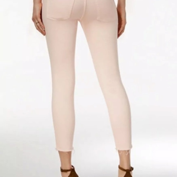 - DL 1961 Florence Instasculpt Cropped Light Pink Jeans… - Picture 3 of 11